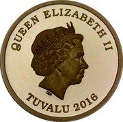 Tuvalu 15 Dollars (Horse Galloping Right) QUEEN ELIZABETH II IRB TUVALU 2016 coin obverse Tuvalu 15 Dollars (Horse Galloping Right) QUEEN ELIZABETH II IRB TUVALU 2016 coin obverse