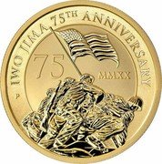 Tuvalu 15 Dollars (Iwo Jima) IWO JIMA 75TH ANNIVERSARY 75 MMXX P LB coin reverse Tuvalu 15 Dollars (Iwo Jima) IWO JIMA 75TH ANNIVERSARY 75 MMXX P LB coin reverse