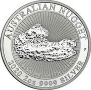 Australia 2 Dollars Hand of Faith Nugget 2020 P BU AUSTRALIAN NUGGET P SD HAND OF FAITH 1980 2021 2 OZ 9999 SILVER coin reverse Australia 2 Dollars Hand of Faith Nugget 2020 P BU AUSTRALIAN NUGGET P SD HAND OF FAITH 1980 2021 2 OZ 9999 SILVER coin reverse