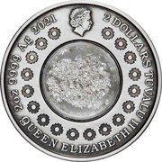 Tuvalu 2 Dollars (Tears of the Moon) 2 OZ 9999 AG 2021 2 DOLLARS TUVALU IRB QUEEN ELIZABETH II coin obverse Tuvalu 2 Dollars (Tears of the Moon) 2 OZ 9999 AG 2021 2 DOLLARS TUVALU IRB QUEEN ELIZABETH II coin obverse