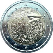 Ireland 2 Euro Erasmus 2022 1987 2022 EIRE ERASMUS PROGRAMME coin obverse Ireland 2 Euro Erasmus 2022 1987 2022 EIRE ERASMUS PROGRAMME coin obverse