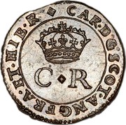 UK 2 Pence (Charles I Pattern) CAR D G SCOT ANG FRA ET HIB R coin obverse UK 2 Pence (Charles I Pattern) CAR D G SCOT ANG FRA ET HIB R coin obverse