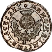 UK 2 Pence (Charles I Pattern) NEMO ME IMPVNE LACESSET coin reverse UK 2 Pence (Charles I Pattern) NEMO ME IMPVNE LACESSET coin reverse