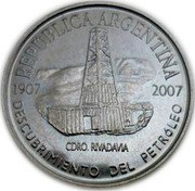 Argentina 2 Pesos 100th Anniversary First Oil Well 2007 KM# 145.1 CHUBUT 2 PESOS 2007 coin reverse Argentina 2 Pesos 100th Anniversary First Oil Well 2007 KM# 145.1 CHUBUT 2 PESOS 2007 coin reverse