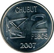 Argentina 2 Pesos 100th Anniversary First Oil Well 2007 Sets only KM# 145.2 2 PESOS CHIBUT 2007 coin reverse Argentina 2 Pesos 100th Anniversary First Oil Well 2007 Sets only KM# 145.2 2 PESOS CHIBUT 2007 coin reverse