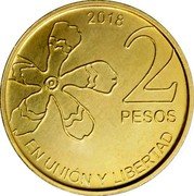 Argentina 2 Pesos The Drunken Stick Tree 2018  KM# 188 2018 2 PESOS EN UNIÓN Y LIBERTAD coin reverse Argentina 2 Pesos The Drunken Stick Tree 2018  KM# 188 2018 2 PESOS EN UNIÓN Y LIBERTAD coin reverse