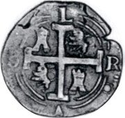 Argentina 2 Reales Coat of Arms La Rioja 1822 KM# 1 A I O R coin reverse Argentina 2 Reales Coat of Arms La Rioja 1822 KM# 1 A I O R coin reverse