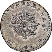 Argentina 2 Reales Castle Cordoba 1846 Many important varieties exists KM# 25 1846 2RS 9DS CONFEDERADA coin reverse Argentina 2 Reales Castle Cordoba 1846 Many important varieties exists KM# 25 1846 2RS 9DS CONFEDERADA coin reverse