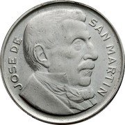 Argentina 20 Centavos General San Martin Republic 1951 KM# 48 JOSE DE SAN MARTIN coin reverse Argentina 20 Centavos General San Martin Republic 1951 KM# 48 JOSE DE SAN MARTIN coin reverse