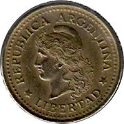Argentina 20 Centavos Capped Liberty 1973 KM# 67 REPUBLICA ARGENTINA LIBERTAD coin obverse Argentina 20 Centavos Capped Liberty 1973 KM# 67 REPUBLICA ARGENTINA LIBERTAD coin obverse