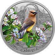 Canada 20 Dollars (Cedar Waxwing) CANADA TB 2022 coin reverse