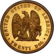 USA 20 Dollars (Double Eagle Pattern) UNITED STATES OF AMERICA IN GOD WE TRUST TWENTY DOL coin reverse