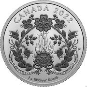 Canada 20 Dollars Elizabeth II Red River Metis 2022  Proof CANADA 2022 TAAPWEEYIMISHO LA RIVYEER ROOZH TAAPWEEYIMIK LII MICHIF coin reverse Canada 20 Dollars Elizabeth II Red River Metis 2022  Proof CANADA 2022 TAAPWEEYIMISHO LA RIVYEER ROOZH TAAPWEEYIMIK LII MICHIF coin reverse