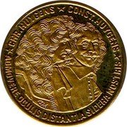 Netherlands 200 ECU (Constantijn and Christian Huygens) X# 19.1 ADMOVERE OCULIS DISTANTIA SIDERA NOSTRIS CHR HUYGEMS CONST HUYGEMS coin reverse Netherlands 200 ECU (Constantijn and Christian Huygens) X# 19.1 ADMOVERE OCULIS DISTANTIA SIDERA NOSTRIS CHR HUYGEMS CONST HUYGEMS coin reverse