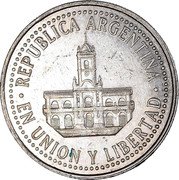 Argentina 25 Centavos City Hall Buenos Aires 1996 KM# 110a REPUBLICA ARGENTINA EN UNION Y LIBERTAD coin obverse Argentina 25 Centavos City Hall Buenos Aires 1996 KM# 110a REPUBLICA ARGENTINA EN UNION Y LIBERTAD coin obverse