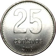 Argentina 25 Centavos The Cabildo Building 2013  25 CENTAVOS 2013 coin reverse Argentina 25 Centavos The Cabildo Building 2013  25 CENTAVOS 2013 coin reverse