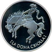 Argentina 25 Pesos The Doma Criolla 2000 Proof KM# 131 LA DOMA CRIOLLA coin reverse Argentina 25 Pesos The Doma Criolla 2000 Proof KM# 131 LA DOMA CRIOLLA coin reverse