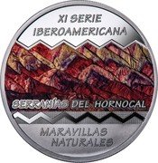 Argentina 25 Pesos Serrania de Hornocal 2017  Proof KM# 185 XI SERIE IBEROAMERICANA SERRANÍAS DEL HORNOCAL MARAVILLAS NATURALES coin reverse Argentina 25 Pesos Serrania de Hornocal 2017  Proof KM# 185 XI SERIE IBEROAMERICANA SERRANÍAS DEL HORNOCAL MARAVILLAS NATURALES coin reverse