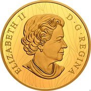 Canada 2500 Dollars Robert Bateman's Summertime Polar Bear 2020 ELIZABETH II D G REGINA coin obverse Canada 2500 Dollars Robert Bateman's Summertime Polar Bear 2020 ELIZABETH II D G REGINA coin obverse