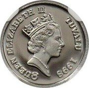Tuvalu 3 Dollars (Horse) QUEEN ELIZABETH II TUVALU 1998 coin obverse Tuvalu 3 Dollars (Horse) QUEEN ELIZABETH II TUVALU 1998 coin obverse