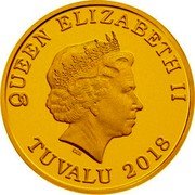 Tuvalu 30 Dollars (Prosperity Year of the Dog) QUEEN ELIZABETH II IRB TUVALU 2018 coin obverse Tuvalu 30 Dollars (Prosperity Year of the Dog) QUEEN ELIZABETH II IRB TUVALU 2018 coin obverse