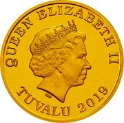 Tuvalu 30 Dollars Prosperity Year of the Pig 2019 P QUEEN ELIZABETH II TUVALU 2019 IRB coin obverse Tuvalu 30 Dollars Prosperity Year of the Pig 2019 P QUEEN ELIZABETH II TUVALU 2019 IRB coin obverse