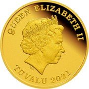Tuvalu 30 Dollars Success Year of the Ox 2021 P Proof QUEEN ELIZABETH II IRB TUVALU 2021 coin obverse
