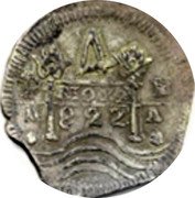 Argentina 4 Reales Coat of Arms (1)822 KM# 2.1 4 PLV RIOXA SVL TRA coin obverse Argentina 4 Reales Coat of Arms (1)822 KM# 2.1 4 PLV RIOXA SVL TRA coin obverse