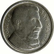 Argentina 5 Centavos Jose de San Martin 1953 KM# 46 JOSE DE SAN MARTIN coin reverse Argentina 5 Centavos Jose de San Martin 1953 KM# 46 JOSE DE SAN MARTIN coin reverse