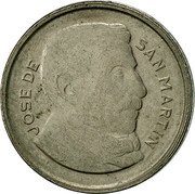 Argentina 5 Centavos Jose de San Martin 1955 KM# 50 REPUBLICA ARGENTINA 5 CENTAVOS 1956 coin obverse Argentina 5 Centavos Jose de San Martin 1955 KM# 50 REPUBLICA ARGENTINA 5 CENTAVOS 1956 coin obverse