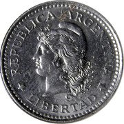Argentina 5 Centavos Capped Liberty 1959 KM# 53 REPUBLICA ARGENTINA LIBERTAD coin obverse Argentina 5 Centavos Capped Liberty 1959 KM# 53 REPUBLICA ARGENTINA LIBERTAD coin obverse