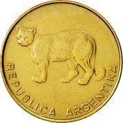 Argentina 5 Centavos Pampas Cat 1986 KM# 97.2 REPUBLICA ARGENTINA coin obverse Argentina 5 Centavos Pampas Cat 1986 KM# 97.2 REPUBLICA ARGENTINA coin obverse