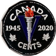 Canada 5 Cents (Victory in WWII) 1945 2020 CANADA TS V CENTS coin reverse Canada 5 Cents (Victory in WWII) 1945 2020 CANADA TS V CENTS coin reverse