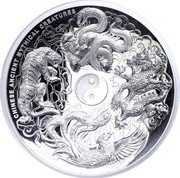 Tuvalu 5 Dollars (Ancient Chinese Mythical Creatures) KM# 367 CHINESE ANCIENT MYTHICAL CREATURES coin reverse Tuvalu 5 Dollars (Ancient Chinese Mythical Creatures) KM# 367 CHINESE ANCIENT MYTHICAL CREATURES coin reverse