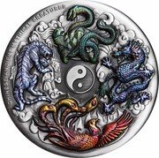 Tuvalu 5 Dollars Ancient Chinese Mythical Creatures 2021 Antiqued CHINESE ANCIENT MYTHICAL CREATURES IJ coin reverse Tuvalu 5 Dollars Ancient Chinese Mythical Creatures 2021 Antiqued CHINESE ANCIENT MYTHICAL CREATURES IJ coin reverse