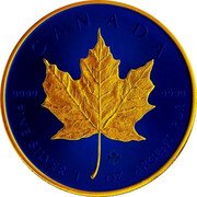 Canada 5 Dollars (Blue Colored Maple Leaf) CANADA 9999 9999 FINE SILVER 1 OZ ARGENT PUR coin reverse Canada 5 Dollars (Blue Colored Maple Leaf) CANADA 9999 9999 FINE SILVER 1 OZ ARGENT PUR coin reverse