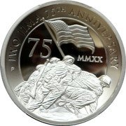 Tuvalu 5 Dollars Iwojima 2020 P IWO JIMA 75TH ANNIVERSARY 75 MMXX P LB coin reverse Tuvalu 5 Dollars Iwojima 2020 P IWO JIMA 75TH ANNIVERSARY 75 MMXX P LB coin reverse