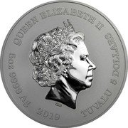 Tuvalu 5 Dollars Queen Anne's Revenge 2019 P BU QUEEN ELIZABETH II IRB 5 OZ 9999 AG 2019 TUVALU 5 DOLLARS coin obverse Tuvalu 5 Dollars Queen Anne's Revenge 2019 P BU QUEEN ELIZABETH II IRB 5 OZ 9999 AG 2019 TUVALU 5 DOLLARS coin obverse