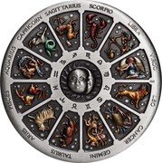 Tuvalu 5 Dollars (Signs of the Zodiac) SCORPIO LIBRA VIRGO LEO CANCER GEMINI TAURUS ARIES PISCES AQUARIUS CAPRICORN SAGITTARIUS JM coin reverse Tuvalu 5 Dollars (Signs of the Zodiac) SCORPIO LIBRA VIRGO LEO CANCER GEMINI TAURUS ARIES PISCES AQUARIUS CAPRICORN SAGITTARIUS JM coin reverse