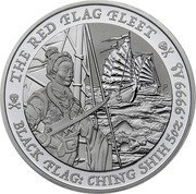 Tuvalu 5 Dollars (The Red Flag Fleet Ching) THE RED FLAG FLEET P LB BLACK FLAG: CHING SHIH 5 OZ .9999 AG coin reverse Tuvalu 5 Dollars (The Red Flag Fleet Ching) THE RED FLAG FLEET P LB BLACK FLAG: CHING SHIH 5 OZ .9999 AG coin reverse
