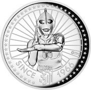 Tuvalu 5 Dollars Ultraman Ultra Series 2016 Proof ©TPC ULTRA SINCE 50 1966 coin reverse Tuvalu 5 Dollars Ultraman Ultra Series 2016 Proof ©TPC ULTRA SINCE 50 1966 coin reverse