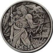 Tuvalu 5 Dollars (Zeus Antique) P TV ZEUS coin reverse Tuvalu 5 Dollars (Zeus Antique) P TV ZEUS coin reverse