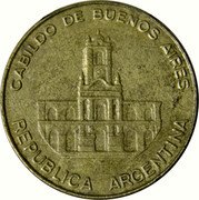 Argentina 5 Pesos Buenos Aires City Hall 1985 KM# 92 CABILDO DE BUENOS AIRES REPUBLICA ARGENTINA coin obverse Argentina 5 Pesos Buenos Aires City Hall 1985 KM# 92 CABILDO DE BUENOS AIRES REPUBLICA ARGENTINA coin obverse