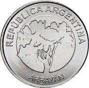 Argentina 5 Pesos Arrayan 2017  KM# 187 REPÚBLICA ARGENTINA ARRAYÁN coin obverse Argentina 5 Pesos Arrayan 2017  KM# 187 REPÚBLICA ARGENTINA ARRAYÁN coin obverse