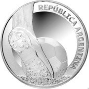 Argentina 5 Pesos Qatar FIFA World Cup 2021  Proof KM# 192 REPÚBLICA ARGENTINA coin obverse Argentina 5 Pesos Qatar FIFA World Cup 2021  Proof KM# 192 REPÚBLICA ARGENTINA coin obverse