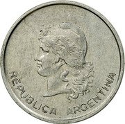 Argentina 50 Centavos Capped Liberty 1983 KM# 90 REPUBLICA ARGENTINA coin obverse Argentina 50 Centavos Capped Liberty 1983 KM# 90 REPUBLICA ARGENTINA coin obverse