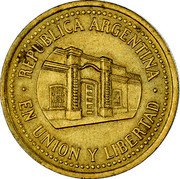 Argentina 50 Centavos Casa de Tucuman 1993 KM# 111.1 REPUBLICA ARGENTINA EN UNION Y LIBERTAD coin obverse Argentina 50 Centavos Casa de Tucuman 1993 KM# 111.1 REPUBLICA ARGENTINA EN UNION Y LIBERTAD coin obverse