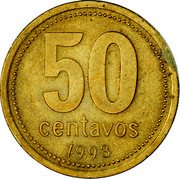 Argentina 50 Centavos Casa de Tucuman 1993 KM# 111.1 50 CENTAVOS 2010 coin reverse Argentina 50 Centavos Casa de Tucuman 1993 KM# 111.1 50 CENTAVOS 2010 coin reverse