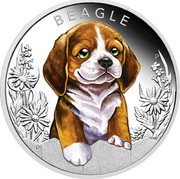 Tuvalu 50 Cents Beagle 2018 P Proof BEAGLE IJ P coin reverse Tuvalu 50 Cents Beagle 2018 P Proof BEAGLE IJ P coin reverse