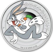 Tuvalu 50 Cents Bugs Bunny 2018 P Proof BUGS BUNNY P TM & © 2018 WBEI (S18) coin reverse Tuvalu 50 Cents Bugs Bunny 2018 P Proof BUGS BUNNY P TM & © 2018 WBEI (S18) coin reverse